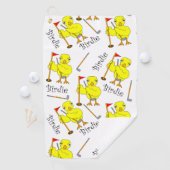 Birdie Golfer Chick Golfhanddoek (Insitu)