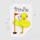 Birdie Golfer Chick Golfhanddoek (Insitu)