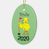 Birdie Golfer Chick Keramisch Ornament (Links)