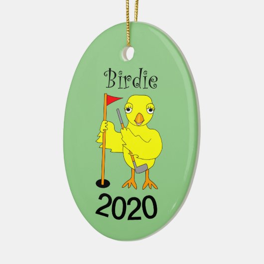 Birdie Golfer Chick Keramisch Ornament (Links)