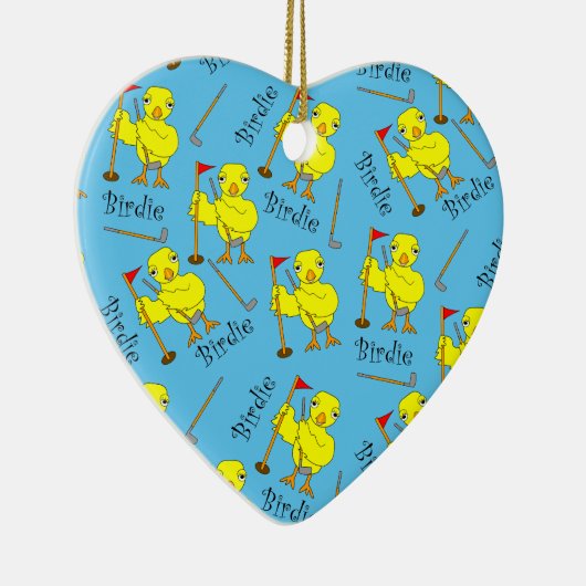 Birdie Golfer Chick Keramisch Ornament (Rechts)