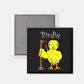 Birdie Golfer Chick Magneet (Voorkant / Achterkant)