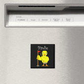 Birdie Golfer Chick Magneet (Insitu (Vaatwasser))