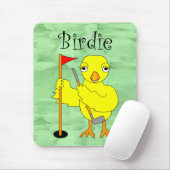 Birdie Golfer Chick Muismat (Met muis)