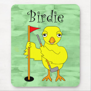 Birdie Golfer Chick Muismat