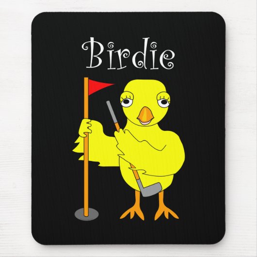 Birdie Golfer Chick Muismat (Voorkant)