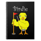 Birdie Golfer Chick Notitieboek (Voorkant)