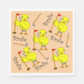 Birdie Golfer Chick Servet (Voorkant)