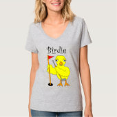 Birdie Golfer Chick T-shirt (Voorkant)
