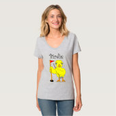 Birdie Golfer Chick T-shirt (Voorkant volledig)