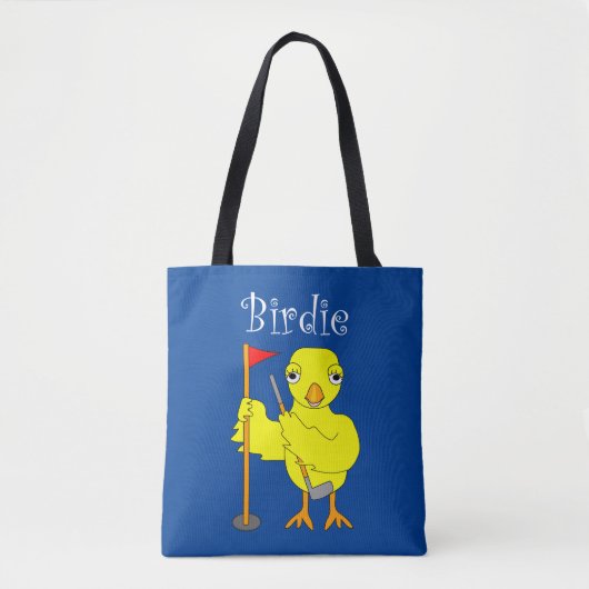 Birdie Golfer Chick Tote Bag (Voorkant)