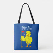 Birdie Golfer Chick Tote Bag (Achterkant)