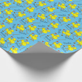 Birdie Golfing Chick Cadeaupapier (Hoek)