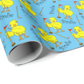 Birdie Golfing Chick Cadeaupapier (Rol Hoek)