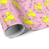 Birdie Golfing Chick Cadeaupapier (Rol Hoek)