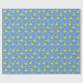 Birdie Golfing Chick Cadeaupapier (Vlak)