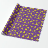Birdie Golfing Chick Cadeaupapier (Uitgerold)