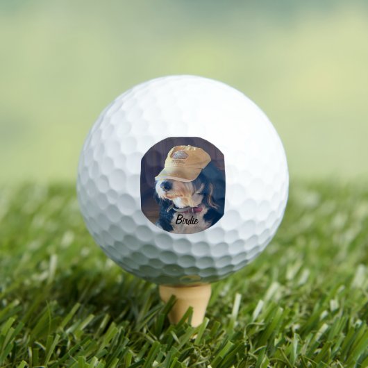 Birdie in een gele golf pet golfballen (Insitu Shirt)