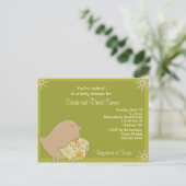 Birdie Invites Uitnodiging Briefkaart (Staand voorkant)