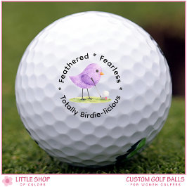Birdie-licious Cute Birdie Theme Customizable Golfballen