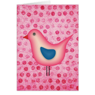 Birdie op Pink Polka Dots