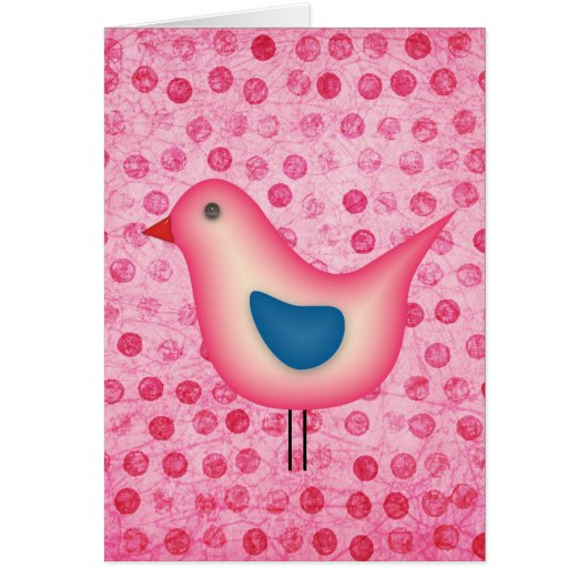 Birdie op Pink Polka Dots (Voorkant)
