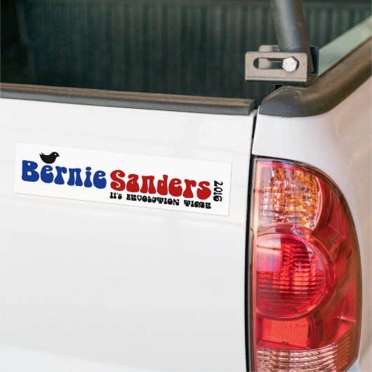 Birdie Sanders Retro Bernie POTUS Bumpersticker (Op Truck)