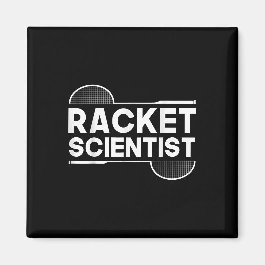 Birdie Shuttle Racket Scientist Badminton Magneet (Voorkant)