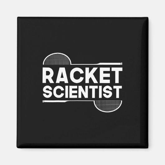 Birdie Shuttle Racket Scientist Badminton Magneet (Voorkant)