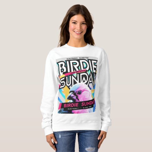 Birdie Sunday Electropop Sweatshirt (Voorkant volledig)