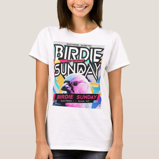 Birdie Sunday Electropop T-shirt (Voorkant)