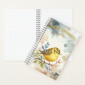 Birdie Thoughts Journaal Notitieboek (Binnen)