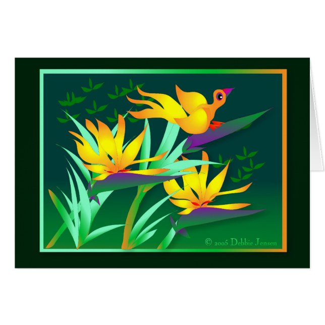 Birdie van Paradise door Debbie Jensen (Voorkant Horizontaal)