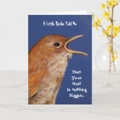 BIRDIE VERTELDE ME DAT JE VERWACHT KAART (Gele Bloem)