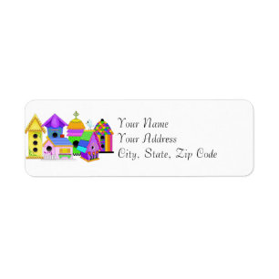 Birdie Village Adresetiketten Etiket