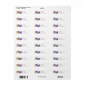 Birdie Village Adresetiketten Etiket (Full Sheet)