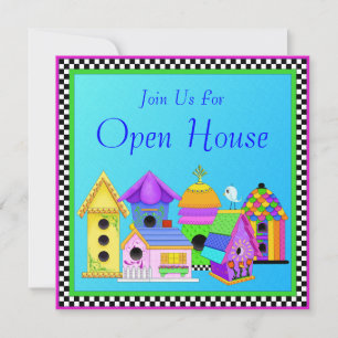 Birdie Village Open House Invitation Kaart