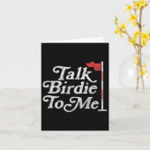 Birdie Voor Mij Grappige Golfer Papa Vaders Dag Go Kaart (Gele Bloem)