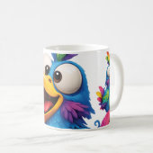 BirdieBird Blauw Koffiemok (Voorkant rechts)