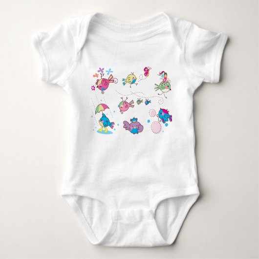 Birdies Baby Creeper Romper (Voorkant)