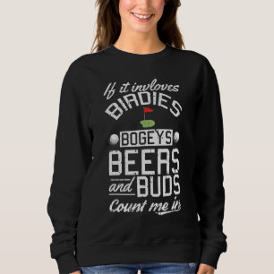 Birdies Bogeys Bier Buds Golf Golfen Sport Lover Trui