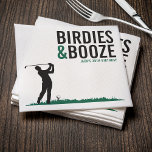 Birdies & Booze Volwassen Golf Verjaardagsfeest Servet<br><div class="desc">Maak van je golfverjaardagsfeestje een hit met deze leuke Birdies & Booze servetten. Perfect voor een golf thema viering, deze servetten voegen een speelse touch aan de festiviteiten. Geweldig voor golfers die houden van een goed spel en een goede drink, ze zijn ideaal voor verjaardagen, pensioenfeesten en casual bijeenkomsten. Personaliseer...</div>