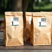 Birdies & Booze Volwassen Golf Verjaardagsfeestje Vierkante Sticker