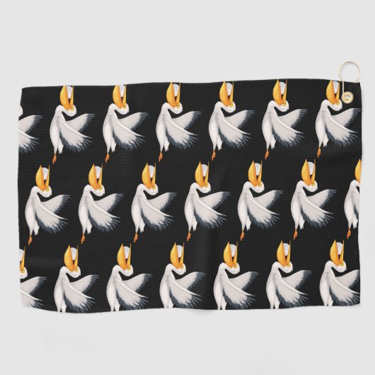 Birdies Design Golf Towel Golfhanddoek (Horizontaal)