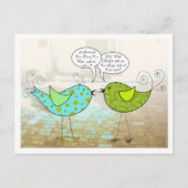 Birdies Shower Invitation Uitnodiging Briefkaart (Voorkant)