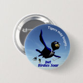 Birdies Soar Ronde Button 5,7 Cm (Voorkant /achterkant)