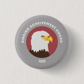 Birding Achievement Award 100 Ronde Button 3,2 Cm (Voorkant)