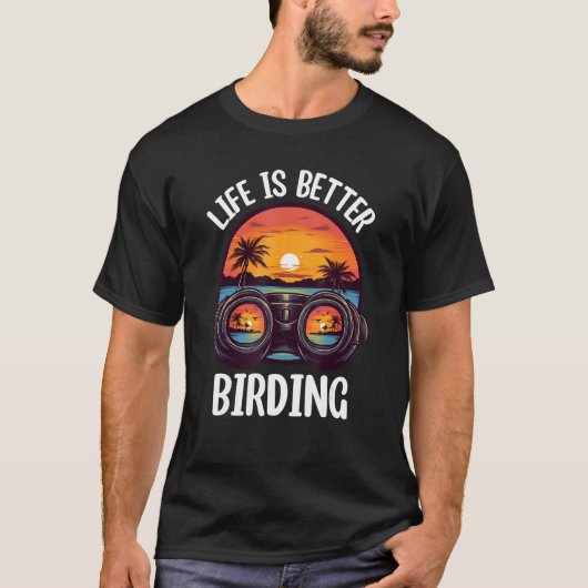 Birding Bird  Birdwatching Birder T-shirt (Voorkant)