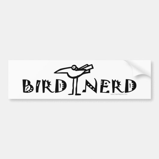 Birding, Birdwatch, ornithologie Bumpersticker (Voorkant)
