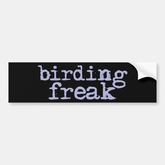 Birding Freak Bumpersticker (Voorkant)